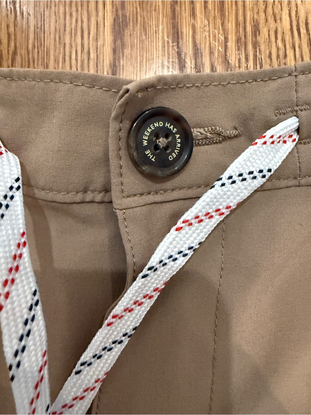 chubbies Men's Drawstring Hybrid Shorts - Beige/Tan - Picture 2 of 4